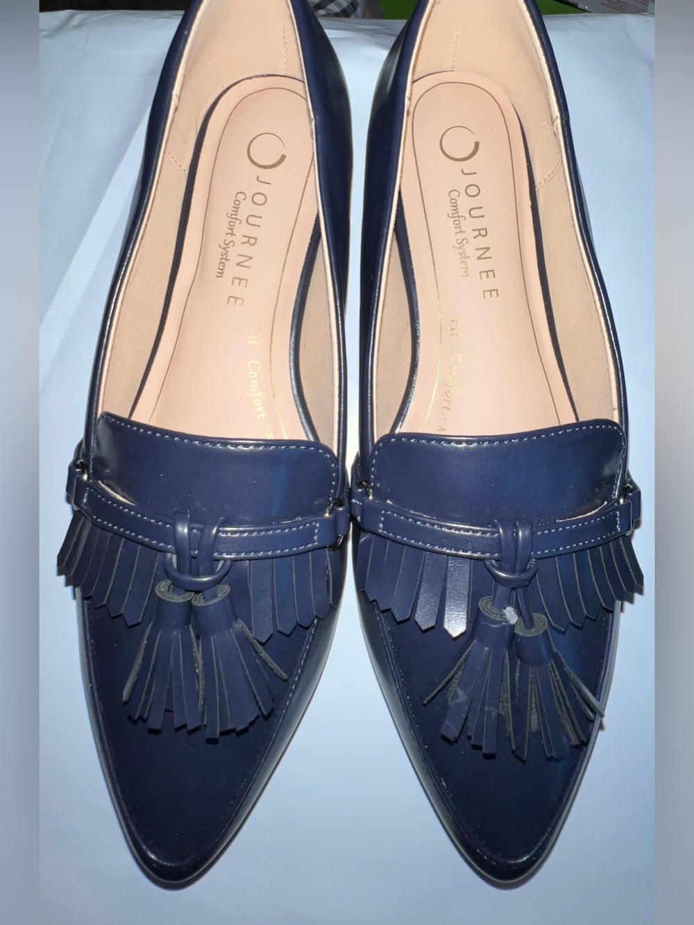 Journee Jannah Navy Tassel Loafer Flats. NIB. Size: 7. Retail: $93. Asking: $69.